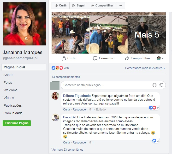 Postagem de secretária gera manifestação