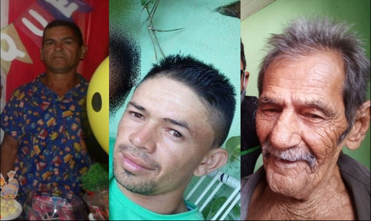 José Leôncio, Balbino José Filho e Bernardino Veloso - Mortos no acidente
