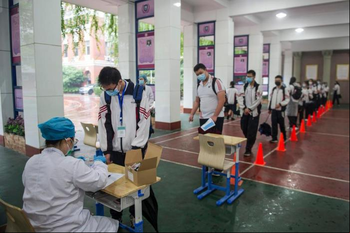retomada de aulas na China